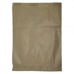 Bolsa papel pan kraft 25+8x36 cm.  blanco (pq. 1000 un.)