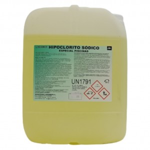 Hipoclorito sódico piscinas (150 gr./l.) Lindamer (gf. 23 kg.)