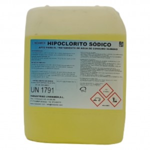 Hipoclorito sódico aguas (150 gr./l.) Lindamer (gf. 12 kg.)