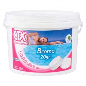 Tabletas desinfectante agua y piscina Brom CTX-130 (cb. 5 kg.)