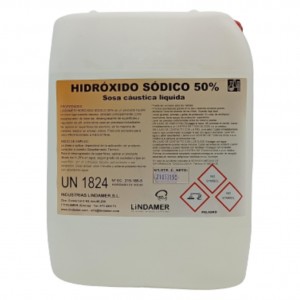 Sosa cáustica líquida concentrada 50% Lindamer (gf. 15 kg.)