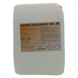 Ácido sulfúrico 50% Lindamer (gf. 25 kg.)