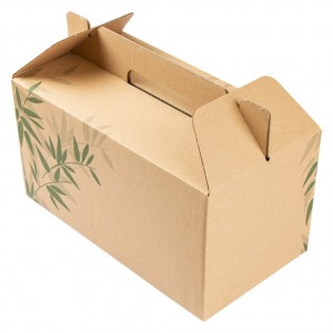 Caja comida para llevar "The Pack" cartón 224,5x13,5x12 cm. (cj. 100 recip.)