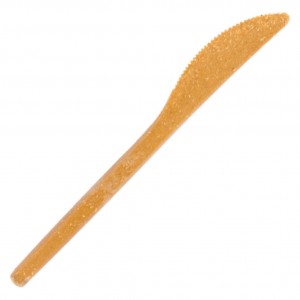 Cuchillo fibra de madera 17 cm. (pq. 80 un.)