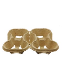 Portavasos 4 ud fibra de...