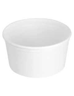 Tarrina blanca pp 250 cc....