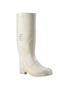 Bota alta T. 37 blanca (par)
