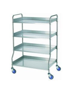Carro acero inox 4 badejas...