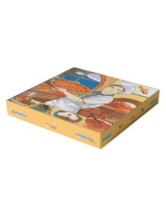 Caja pizza dibujo pizzero...