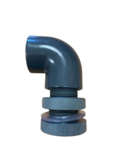 Pasamuros PVC 11/2 + codo...